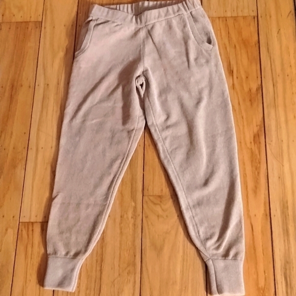 NWOT Wynne Lounge cocoa velour joggers deep pockets Sz PXXS - Picture 1 of 9